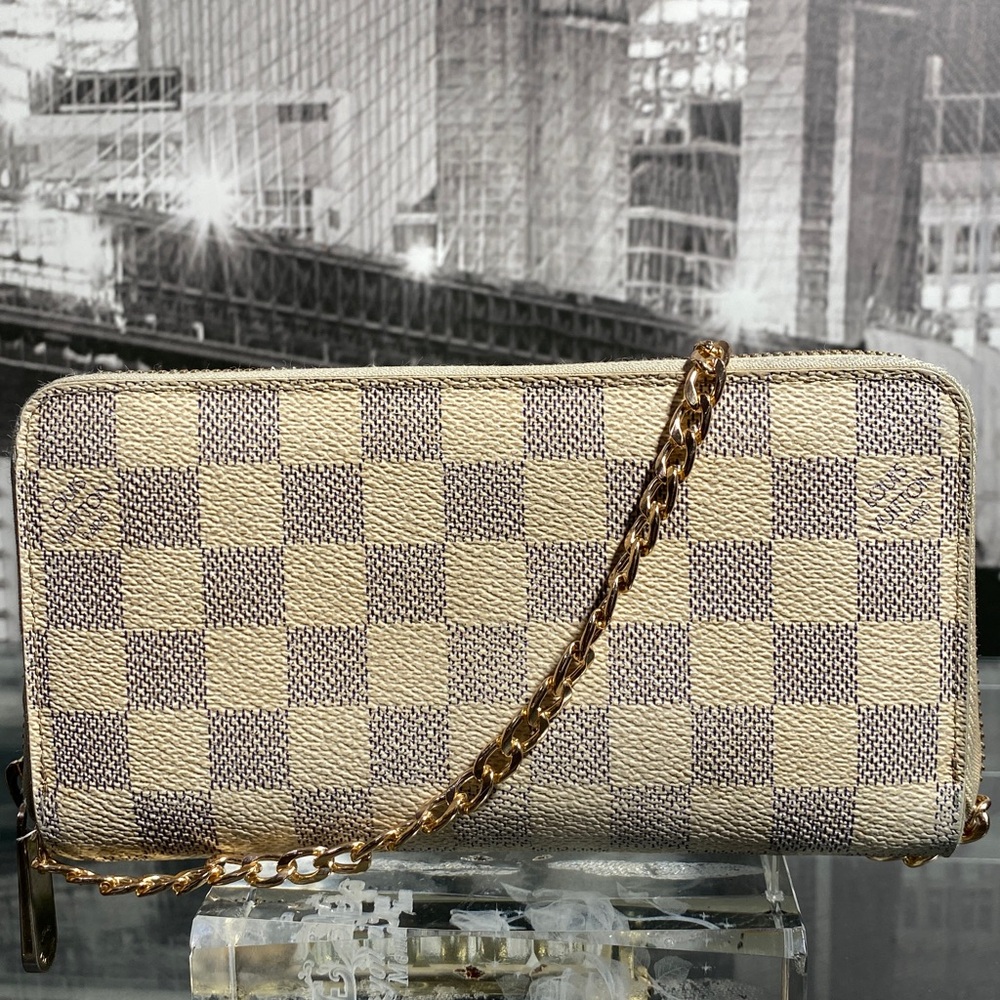 Authentic Rare Louis Vuitton Damier Azur Zippy Wallet - Picture 9 of 16